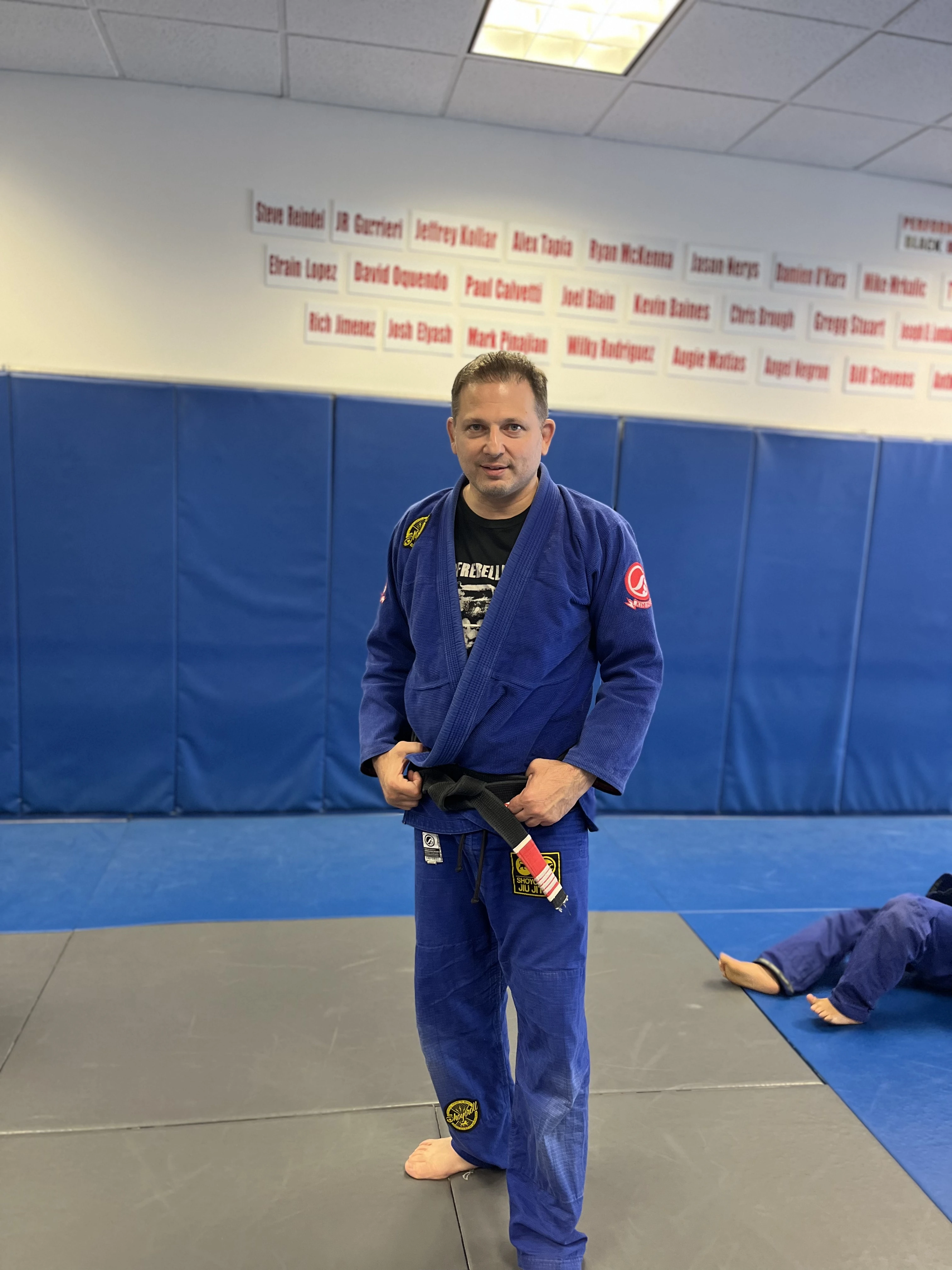 Black-belt instructor on the mats at Performance Jiu-Jitsu in Fair Lawn, NJ